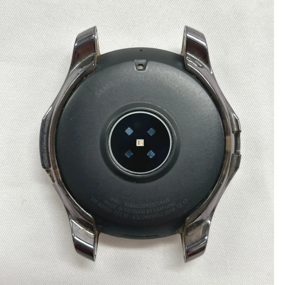 Samsung Galaxy Watch 46mm SM-R805U Silver - UNTESTED FOR PARTS - NO POWER